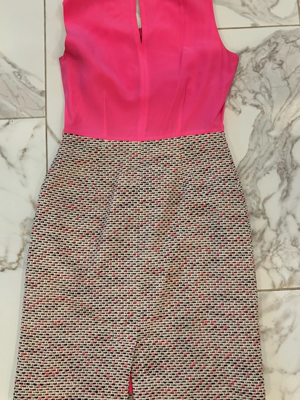 KSNY Pink and Tweed Evelyn Dress February 2013 Dress Size 4
